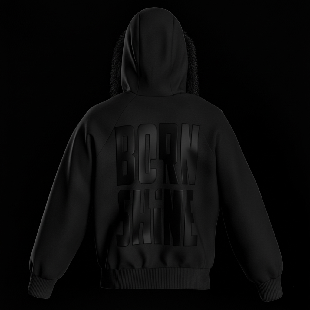 B2S FUR HOODIE V2 - BLACK