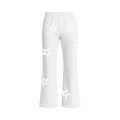 STAR FLARED SWEATPANTS - WHITE