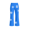 STAR FLARED PANTS - SKY BLUE